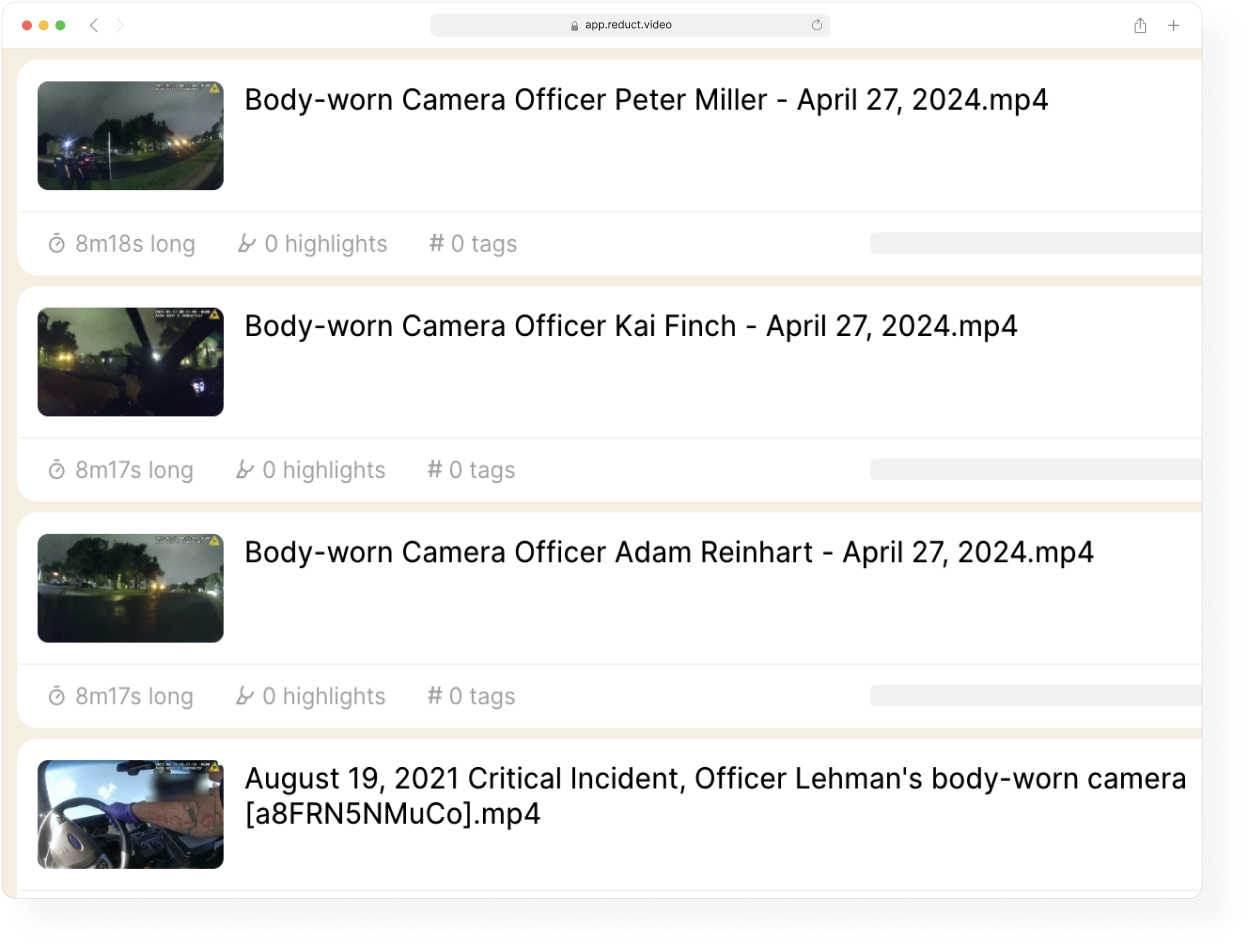 Reduct Multicam Process Feature